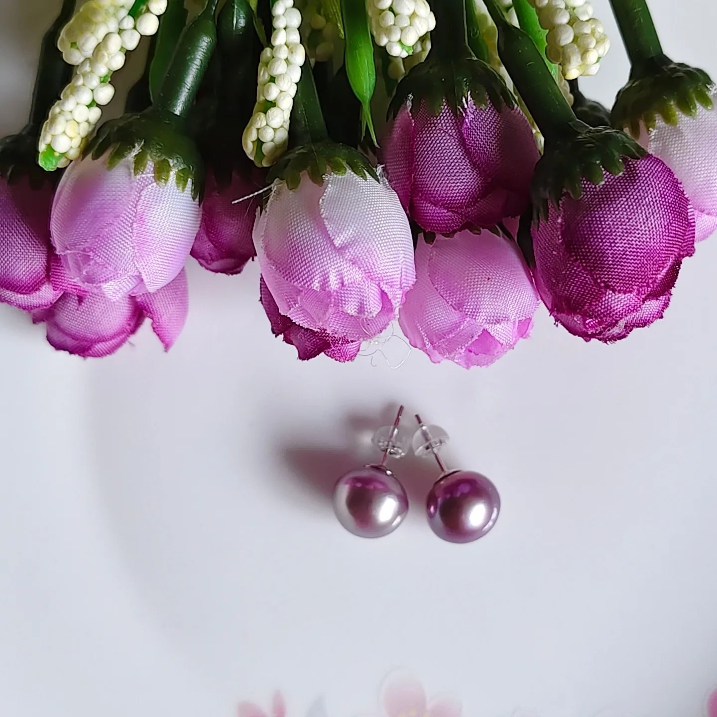 

Natural South Sea Round Pearl Earrings Light Luxury High Grade 925s Silver Earrings/AAAA 11-12mm