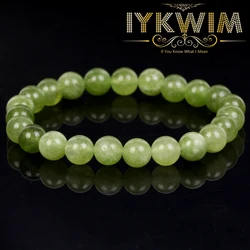 Natural Stone Bracelet Peridot Jades Beads Jewelry Gift For Men Magnetic Health Protection Women Elastic Thread 6 8 10mm