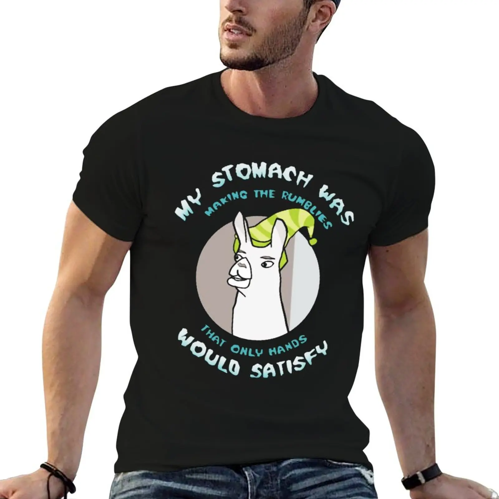 Gráfico Llamas Sólo Rumblies Sombreros camisa Camiseta Hacer Manos El hombre con mi camisa t Estómago que era satisfacen