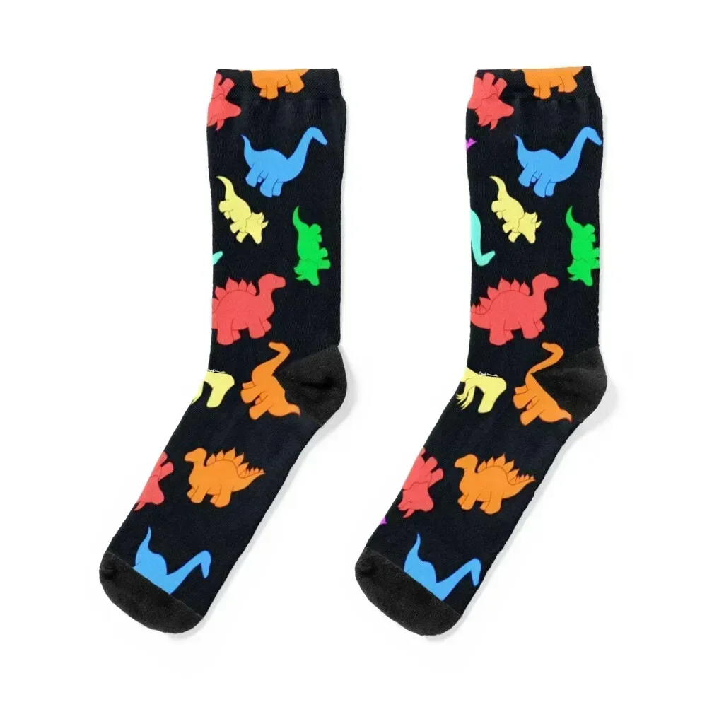

Whacky Dinosaur Socks custom floor winter gifts Climbing Socks For Men Women's