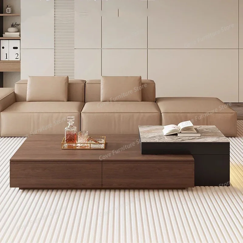 

Minimalist Wood Coffee Table Accessories Japanese Aesthetic Books Side Table Writing Dinner Mesa Auxiliar Living Room Furniture