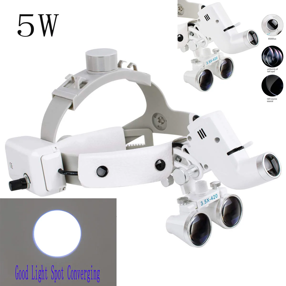 Dental Led Light Surgical Magnifier With Headlight Surgeon Operation Medical Headlamp Clinical Dental Loupes