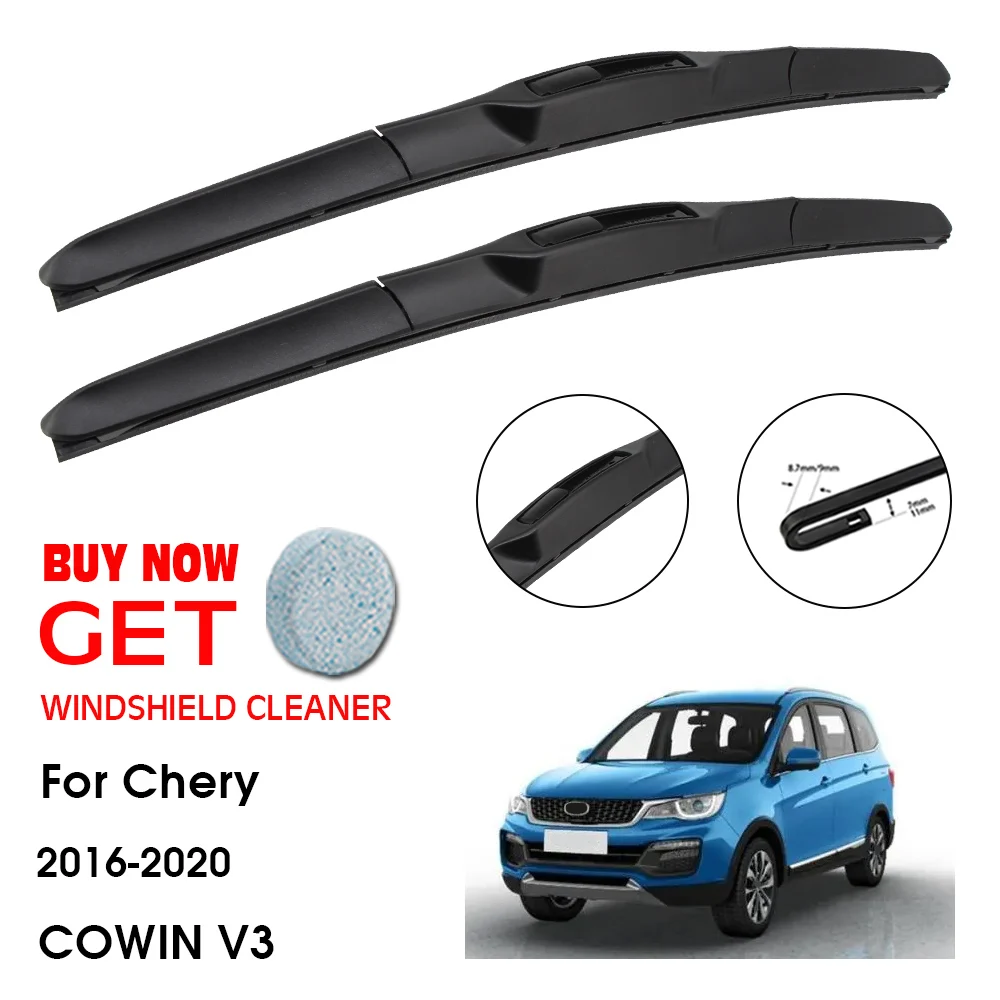 

Car Wiper Blade For Chery COWIN V3 22"+16" 2016-2020 Front Window Washer Windscreen Windshield Wipers Blades Accessories