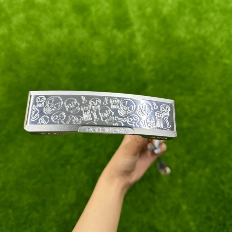 

Putter/original genuine CALONG straight strip putter skull pattern golf putter/silver straight strip