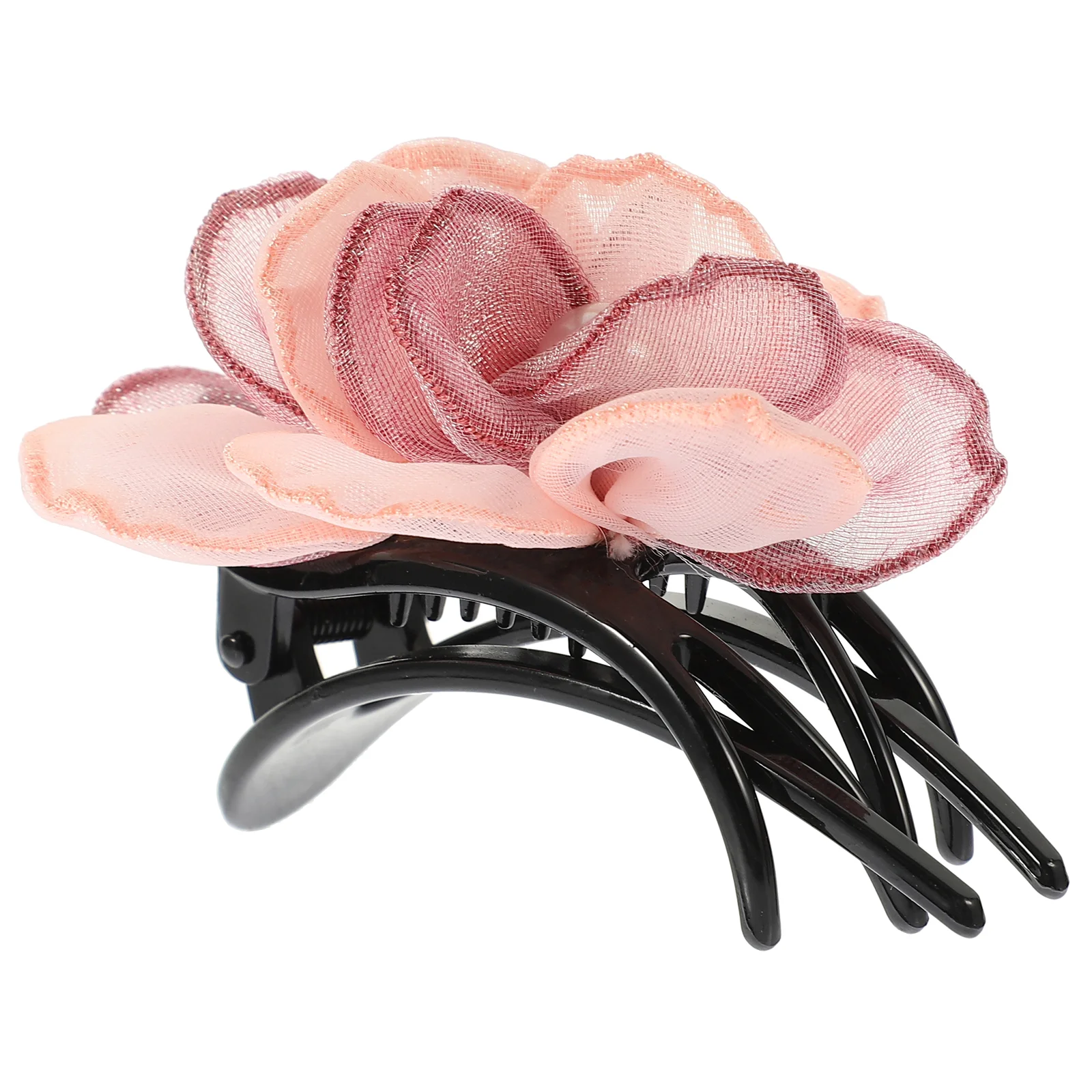 Hairpin Ponytail Clip Flexible Flat Claw Clips for Women Flower Styling Sectioning Accessories Juan Yarn Jewelry Barrettes