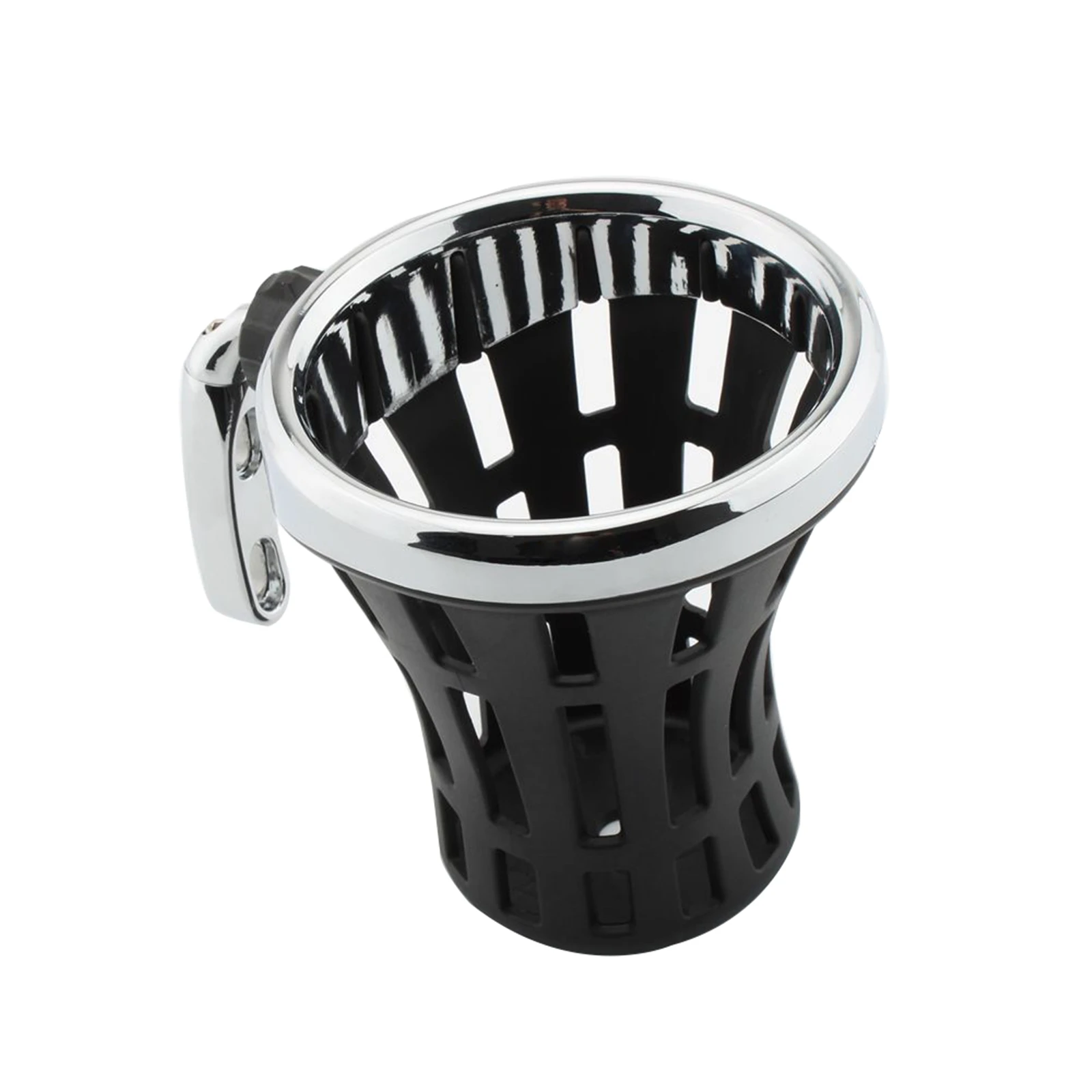 Motorcycle Handlebar Drink Cup Holder w/ Mesh Basket Mount For BMW R nine T Ducati Scrambler for Honda GL1500 Gold Wing