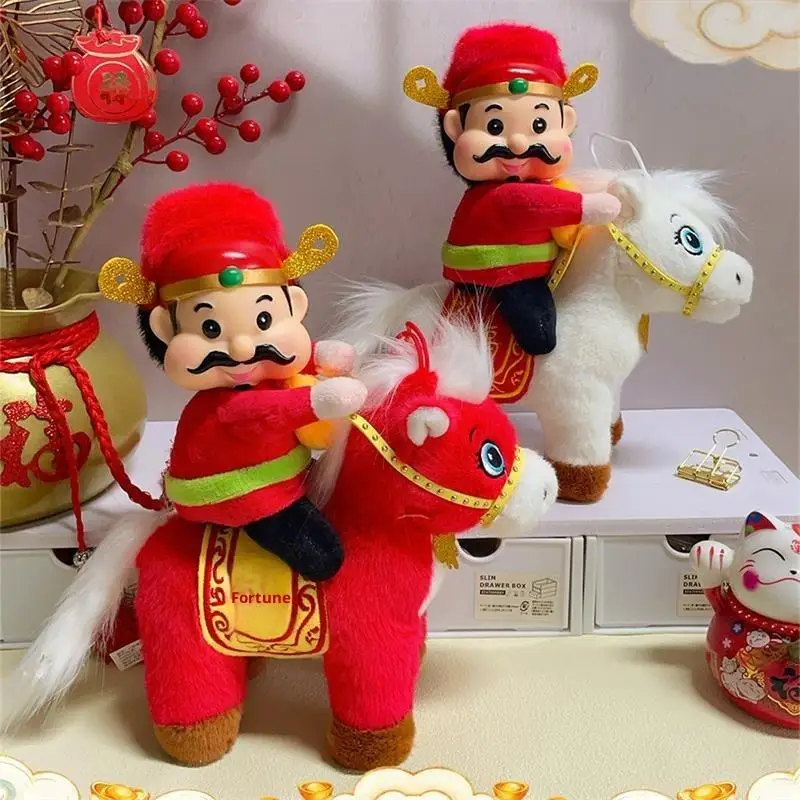 Neue Plüsch Chinesisches Pferd Maskottchen Stofftier Plüsch Stofftier Spielzeug Neujahr Segen Souvenir Chinesisches Jahr des Pferdes