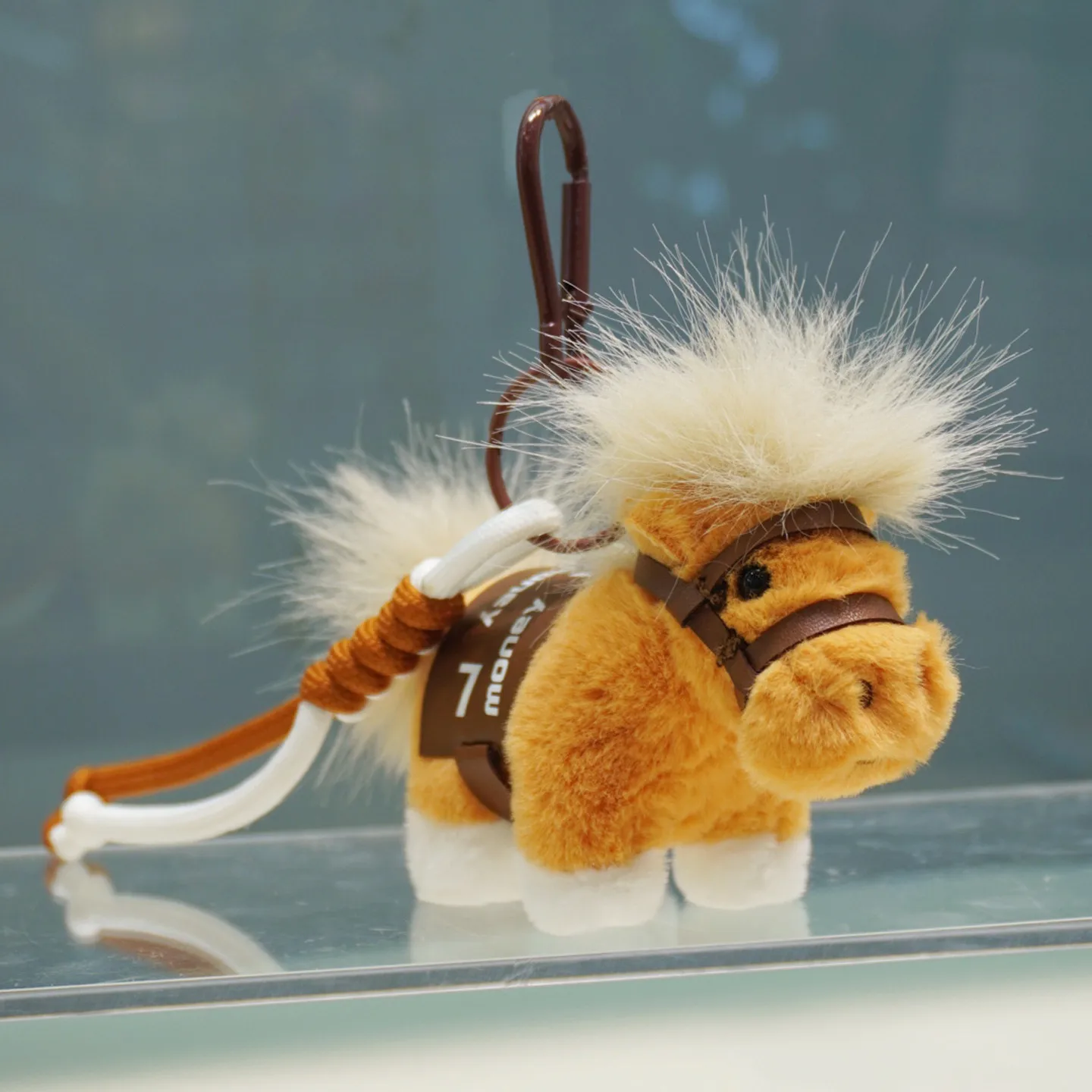 Nouveau produit Original: argent, année du cheval, pendentif de poupée en peluche, porte-clés mignon, cadeau de poupée