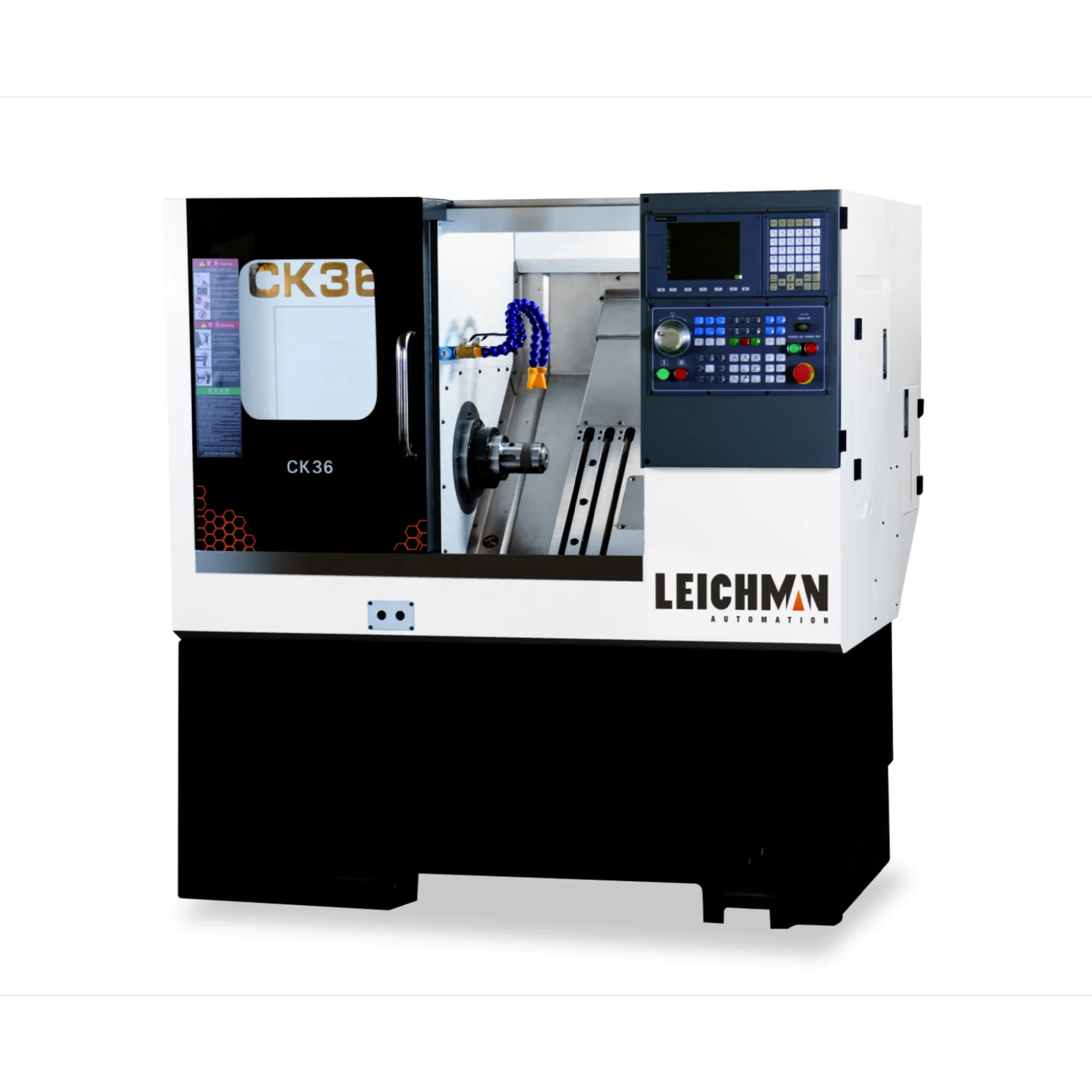 Alimentador de barras suíço de alta precisão, 5 eixos opostos ferramenta, CNC Gang Tipo Torno, 20mm Horizontal, Ck36