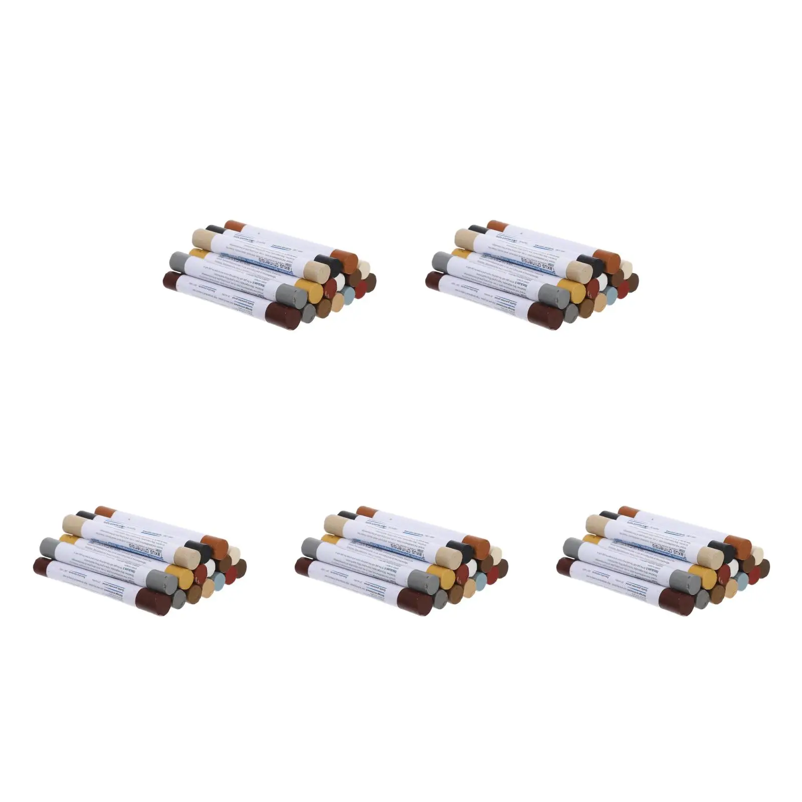 

5pcs Set of 5 Furniture Restoration Crayons Repair Wax Kit Cabinet Sticks Stain Pens