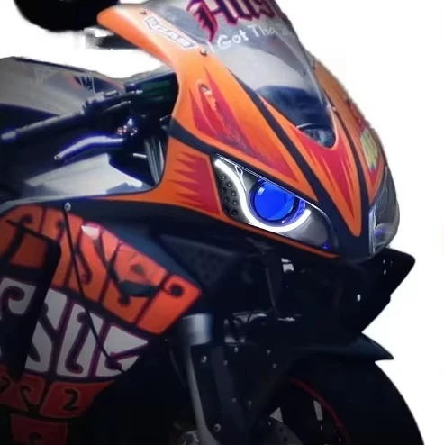 For CBR1000RR 2004-2007 LED Optical Fiber Headlight Assembly Turn Signal 2 Lens New Condition 6000k Color Temperature