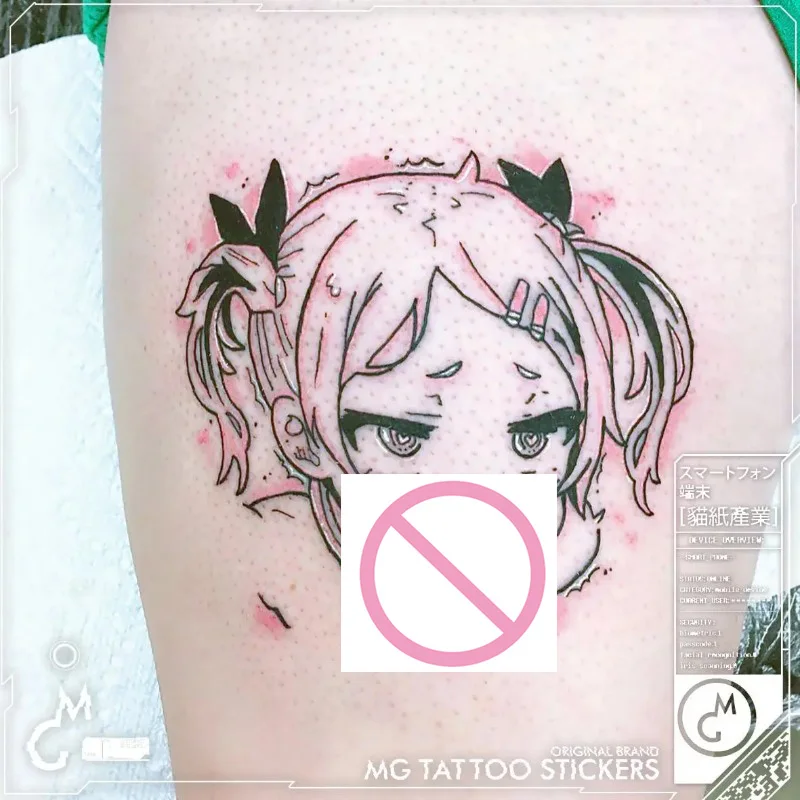 

Cartoon Tattoo Sticker Anime Girl Fake Tattoos Japanese Lori Tatoo Cheap Goods Couple Art Festival Sexy Temporary Tatto Stickers