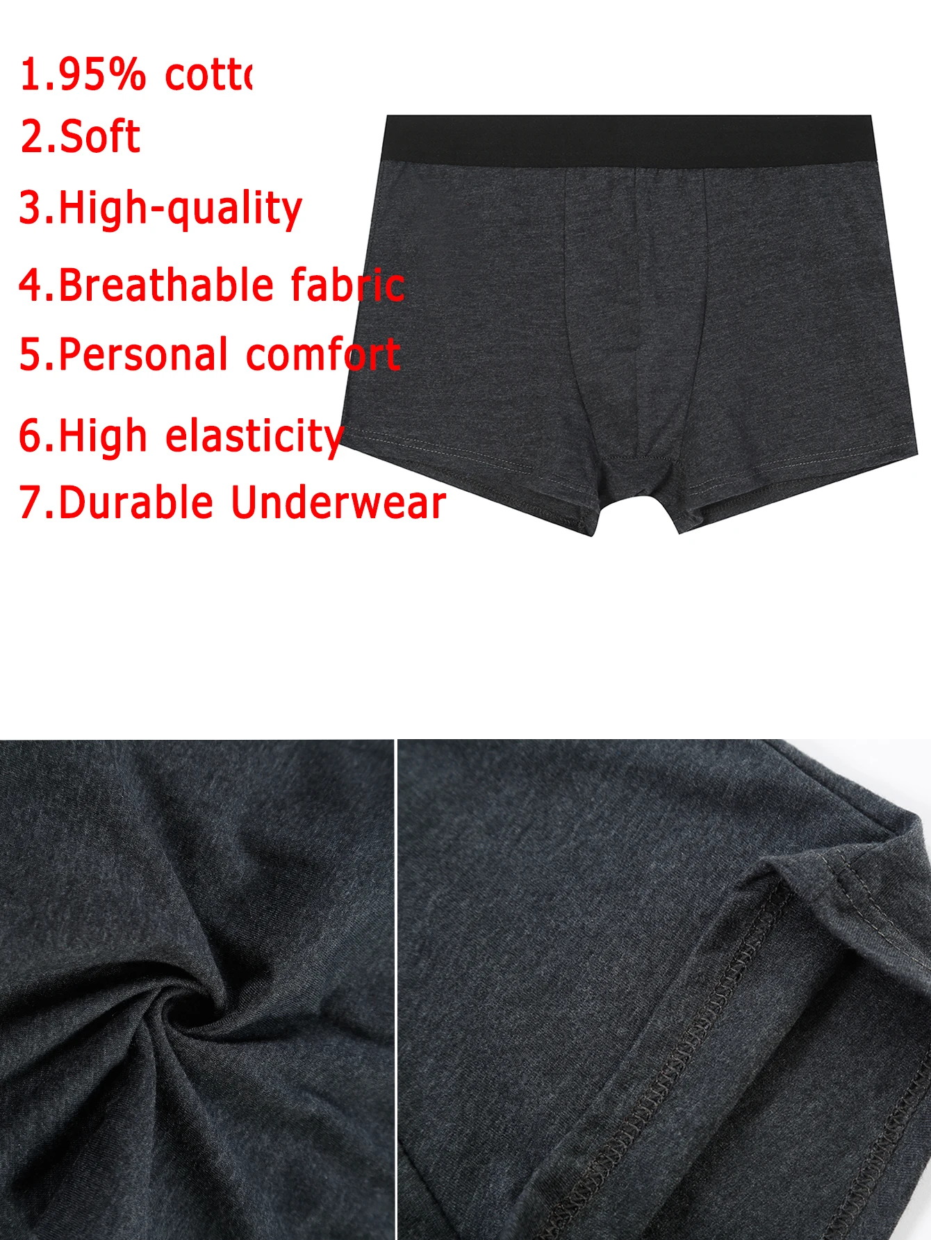 6pcs pack Boxer Shorts Men Underwear Cotton Breathable Panties Male Underpants for Men Sexy Homme Boxershorts Box Gay Slips