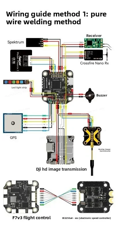 For SpeedyBee Stack F7 V3 BL32 50A Flying Tower F722 V3 Flight Control FPV Crossing Machine