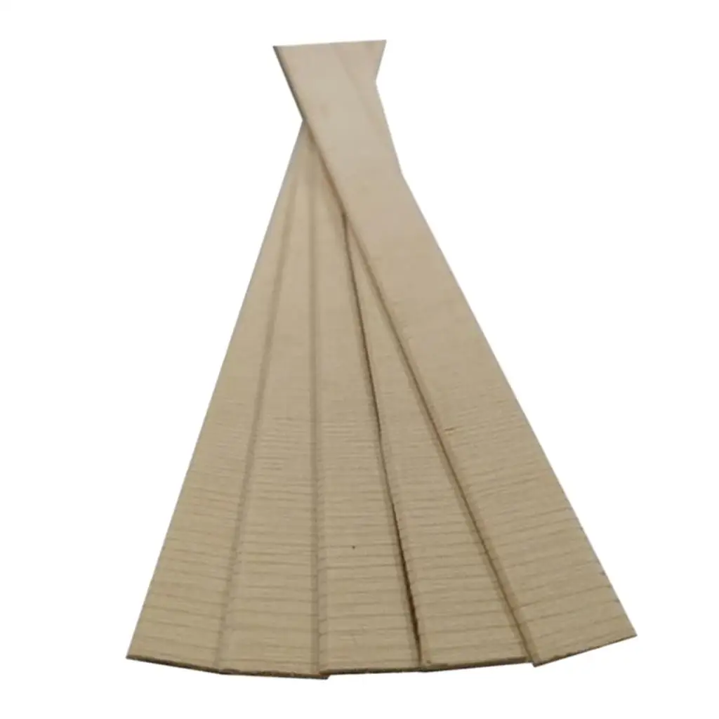 Spruce Wood Luthier Purfling Binding Inlay 5 Strip Back Center Reinforcement Wooden Lining for Guitar Binding Restoration