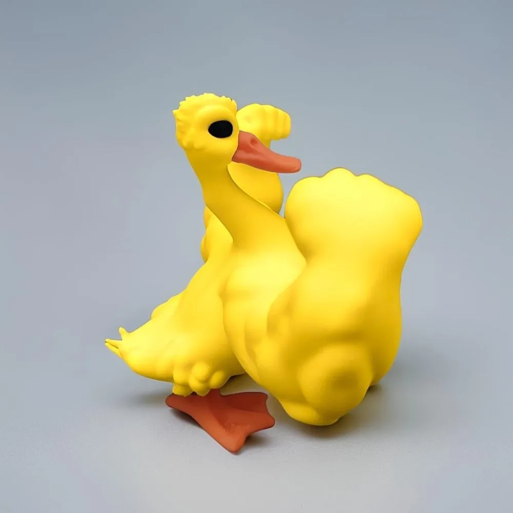 تمثال بطة عضلية مبتكر لديكور المنزل والحديقة، قابل للتجميع لعيد الميلاد والعطلات، ديكور داخلي وخارجي بدون #5