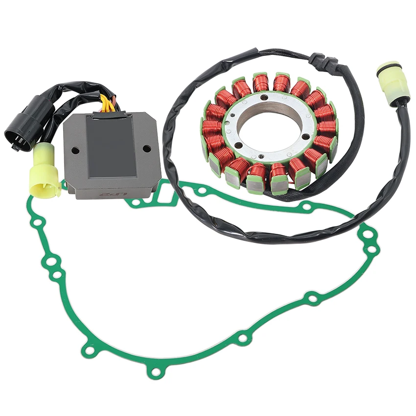 For Kawasaki KVF400 Prairie 400 2X4 4X4 Offroad ATV Quad Stator Regulator Generator Cover Gasket Complete Charging Kit 210031345