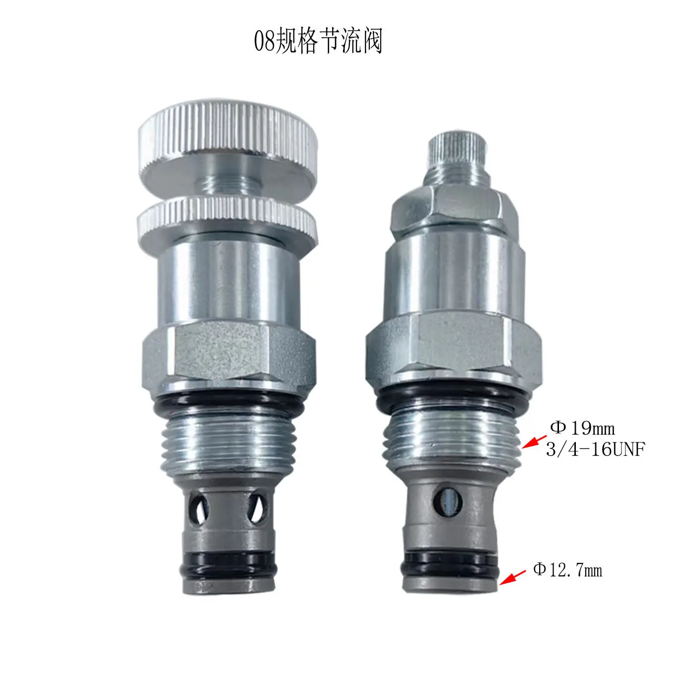 Hydraulic throttle valve lnv2-08 threaded flow control shut-off valve manual speed control valve lf08