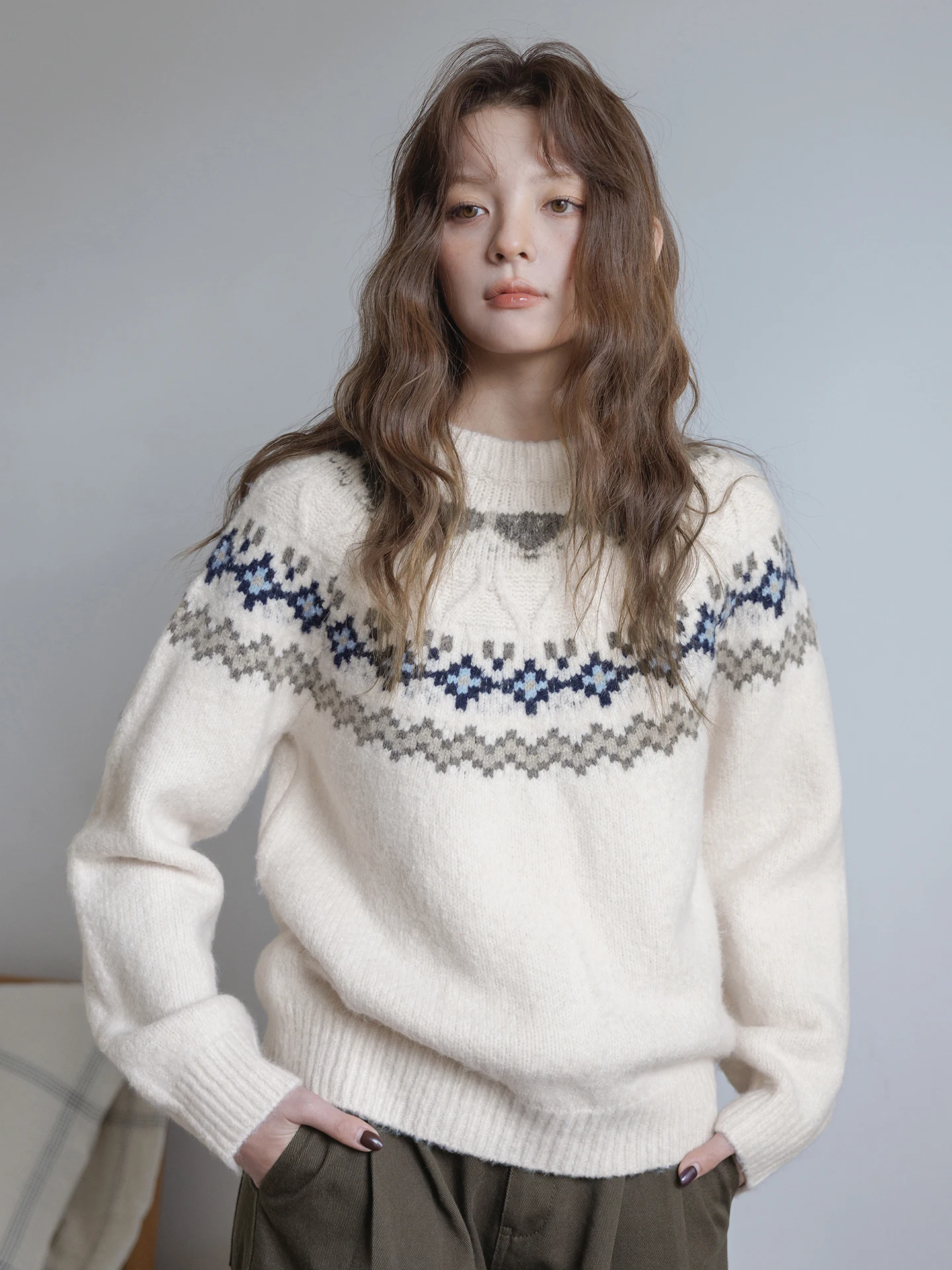 

Теплый свободный женский свитер-гольф Mlife из полиэстера, повседневный, с длинным рукавом, тонкий, стандартный крой