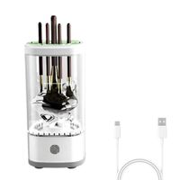 Automatic Electric Makeup Brush Cleaner 3 in 1 Multipurpose Cleaning Brush Washer Ultraviolet Disinfection Rotary
