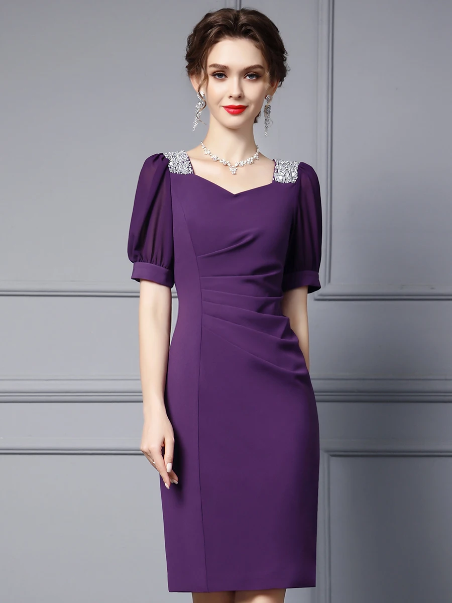 

Новая женская летняя юбка-карандаш красного цвета с высокой талией, стройнящая, для офиса, элегантная, для повседневной носки