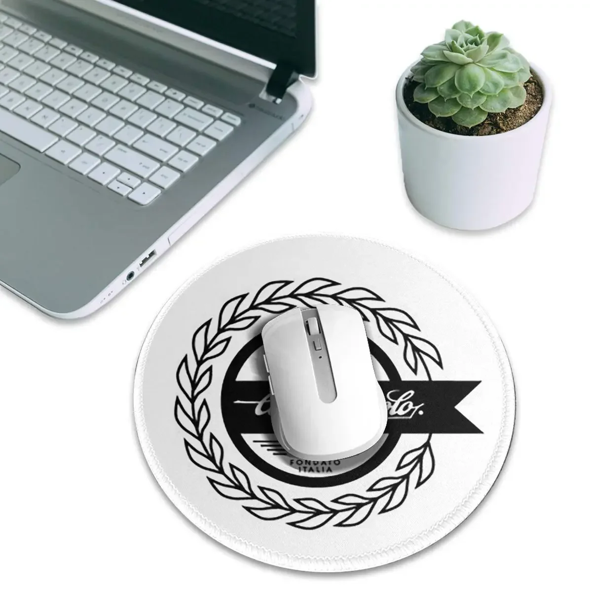 Campagnolo Vintage Italian Cycling Tour Round Mouse Pad Computer Keyboard Mouse Mat Gaming PC Desk Mat Office Table Mats