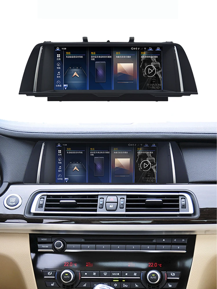 

GPS Carplay для BMW 7 серии F01 F02 Auto Android 13 Qualcomm 668 Радио Автомобильный DVD-плеер Мультимедийный монитор 2011-2017 Сенсорный экран