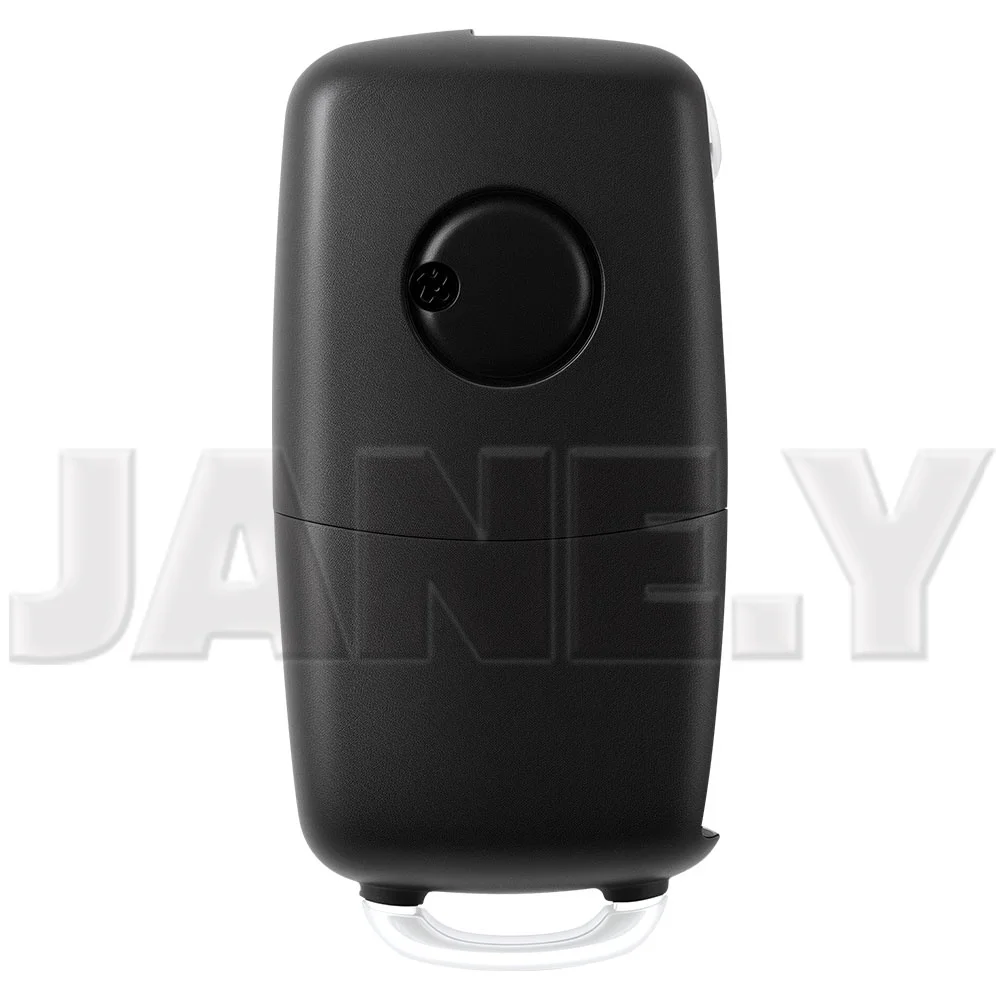 JANE.Y - 1K0959753N Flip Car Remote Key For VW Passat Tiguan Golf Jetta For Seat Altea Ibiza For Skoda Octavia 48Chip 433Mhz Fob