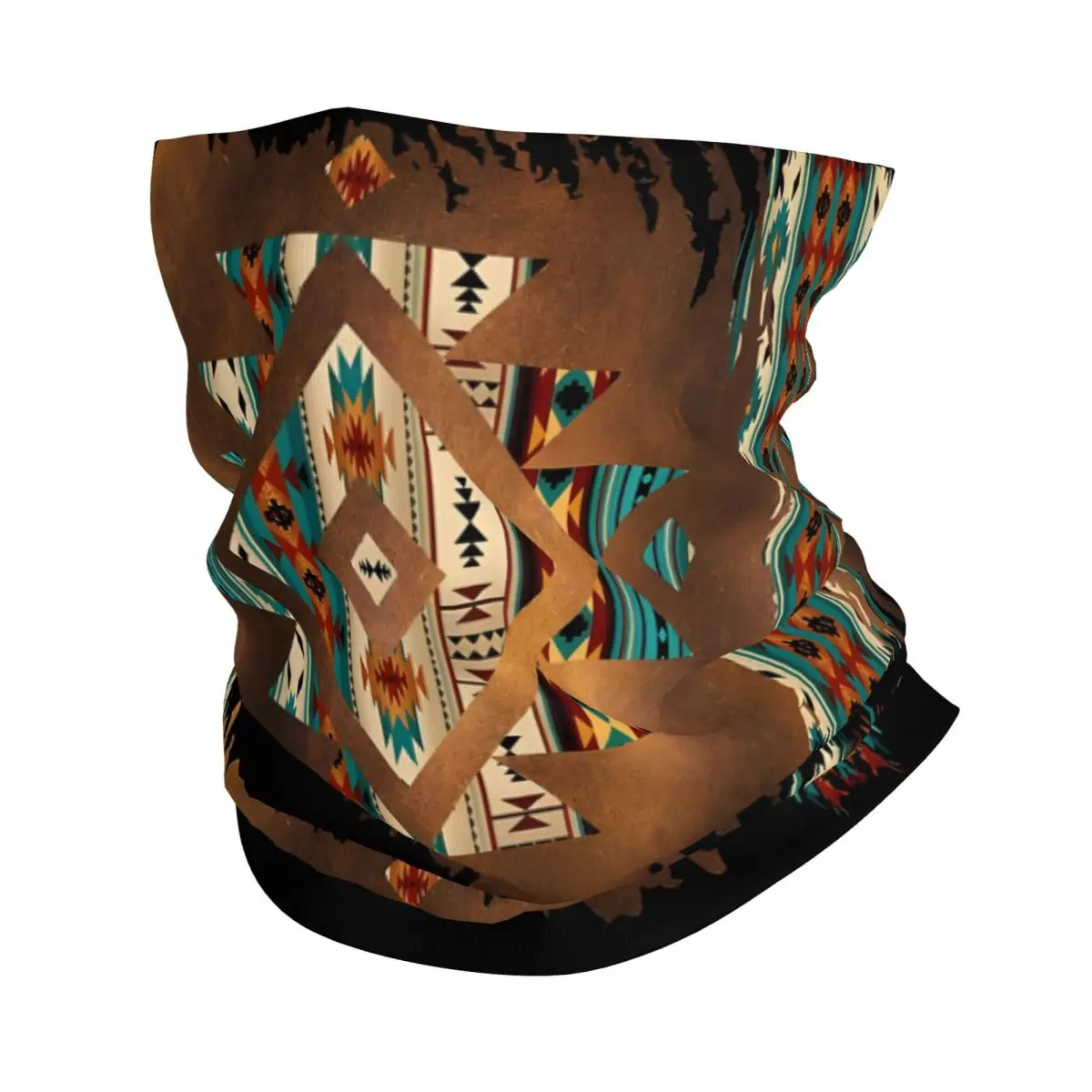 Tribal Pattern Aztec Thin Wrap Scarf Bandana Neck Gaiter Face Cover Headband