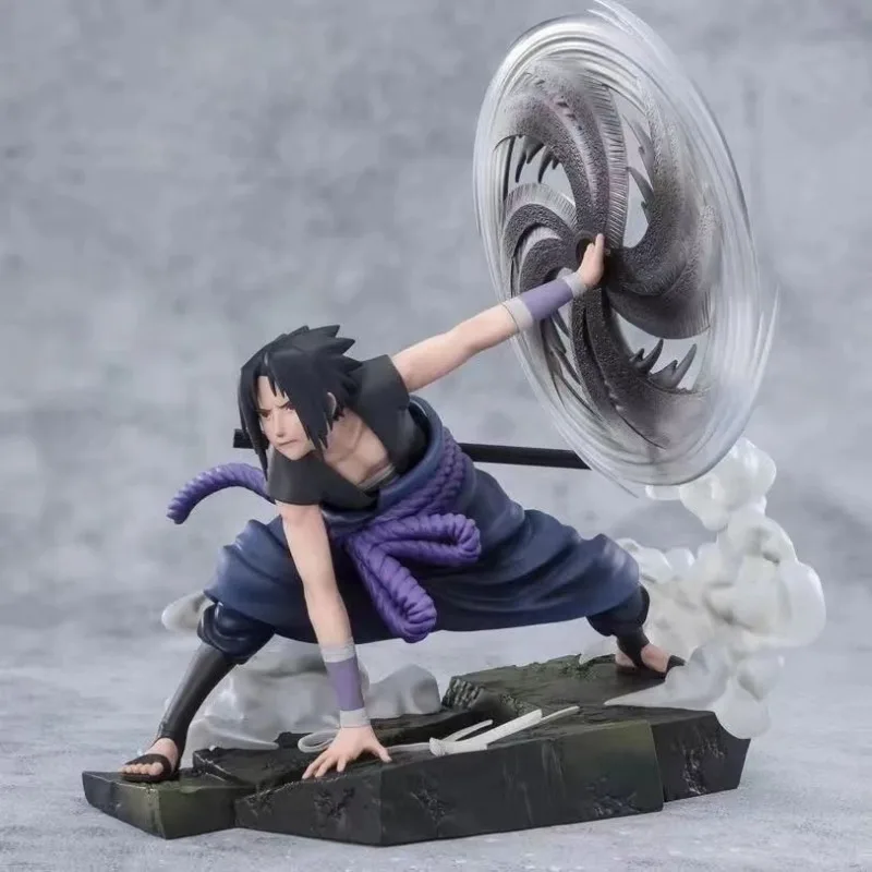 Naruto Uchiha Sasuke Kaleidoscope Sharingan Hand Figure Creative Personality Cool Model DIY Collection Ornament Holiday Gift