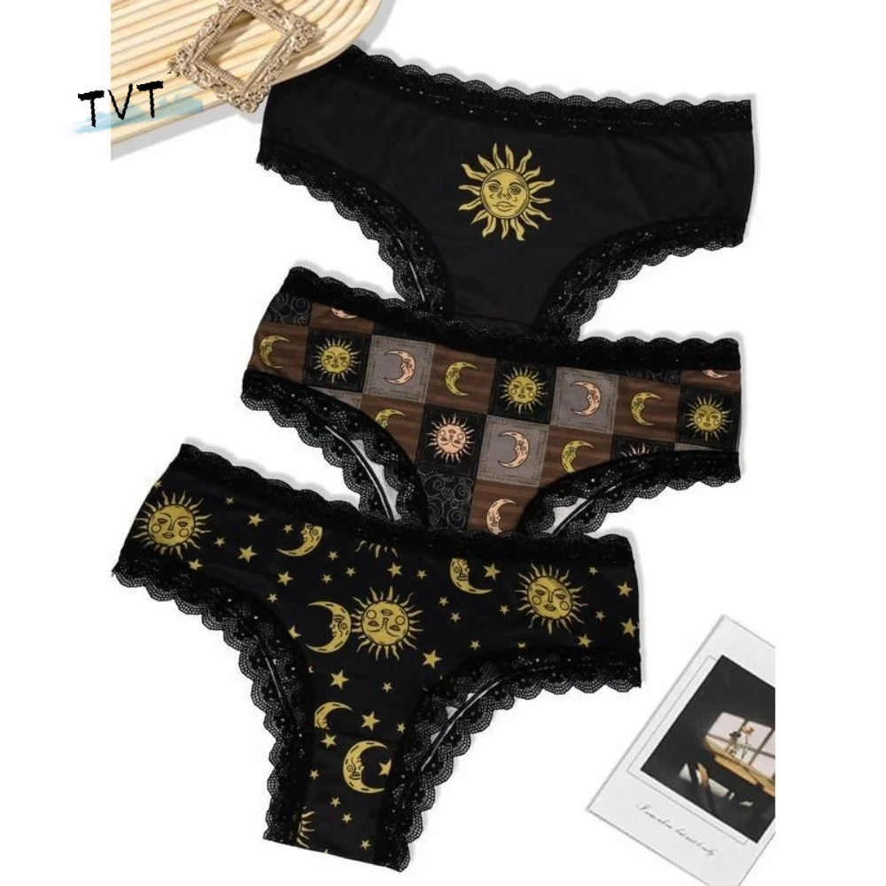 

Comfortable Low Waist Lace Edge Underwear Large Size Thin Seamless Briefs Underpants Women Lingerie Women's Panties Girl