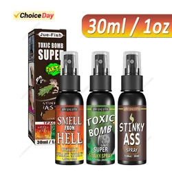 30ml/1 uncja pierdnięcie Gag Spray może śmierdzieć dupkiem bomby-śmierdzący śmierdzący Gag Gag nowości zabawki na imprezę Halloween artykuły 1-3 sztuk/partia