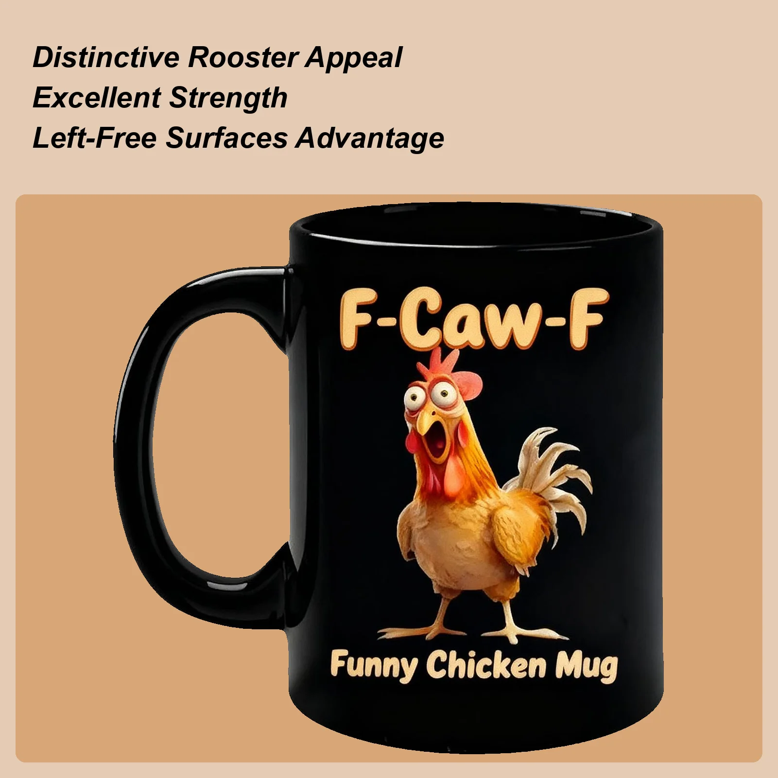 Taza de pollo divertida, tazas de café calientes de cerámica, taza de desayuno divertida para vino, jugo, cerveza, leche, estudio, sala de estar, profesores, estudiantes
