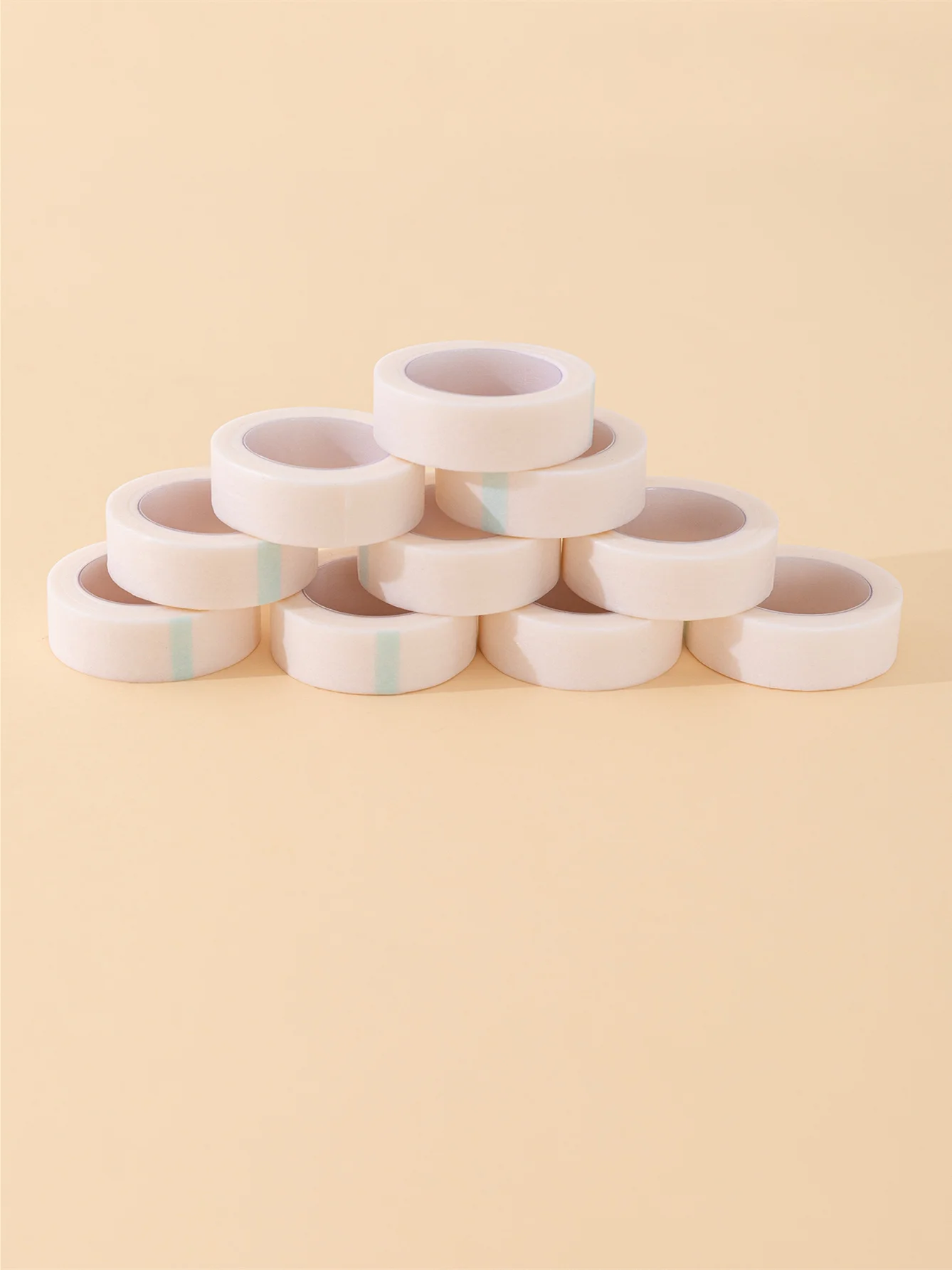 Grafted Eyelash Tape,10PCS Non-woven PE Breathable Fabric  Extension Adhesive,Lash  Tools