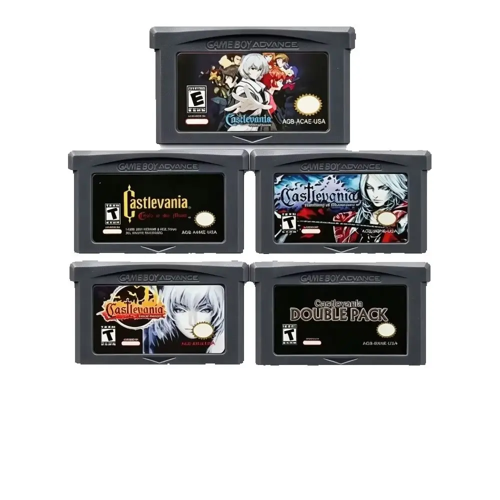 Castlevania Series GBA Game Card Circle Of The Moon Aria Of Sorrow Harmony Of Dissonance USA EUR Version Retro Game Cartridge Co