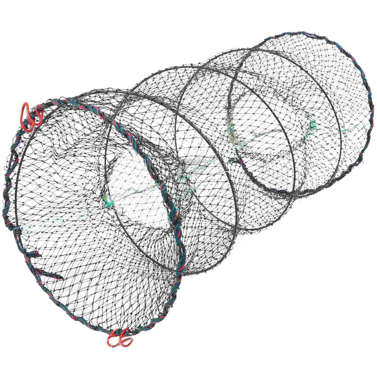 

Crawfish Fishnets Fishing Foldable Bait Cast Crayfish Landing Mesh Trap Portable