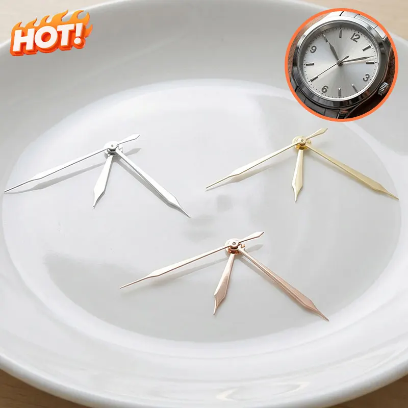 9.5*14*14.5mm Sword Shape Watch Hands Silver Rose Gold for Seiko Santos NH35/36/38/34 Automatic Movement Case Mod Parts Tools