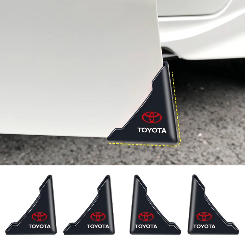 2pcs Car Door Corner Protective Cover Door Scratch Protector For Toyota Rav4 Yaris Hilux Prius Avensis Auris Auto Accessories