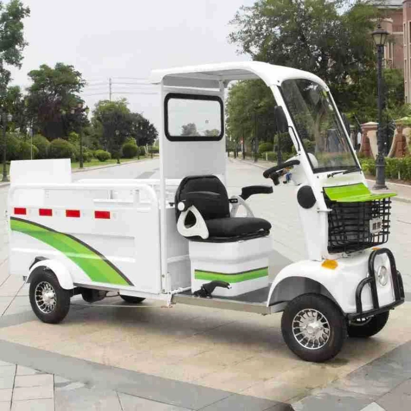 

Community street electric sanitation vehicle, municipal sanitation cleaning vehicle, double barrel garbage sorting and transfer