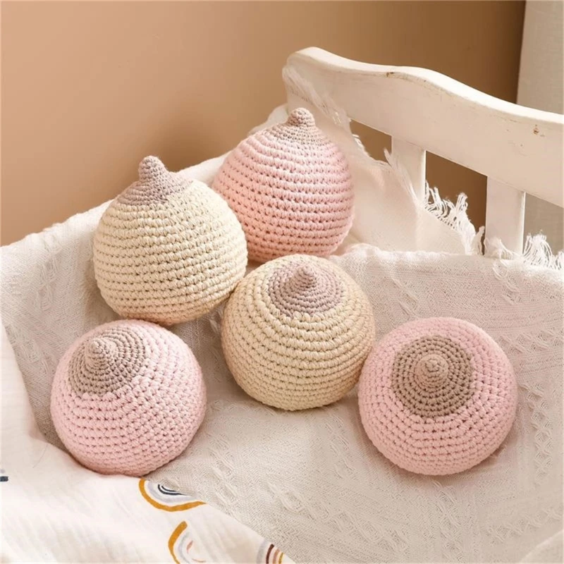 Lovely Baby Teether Music Rattles for Boys Girls Breastfeeding Knitted Soothe Dropship