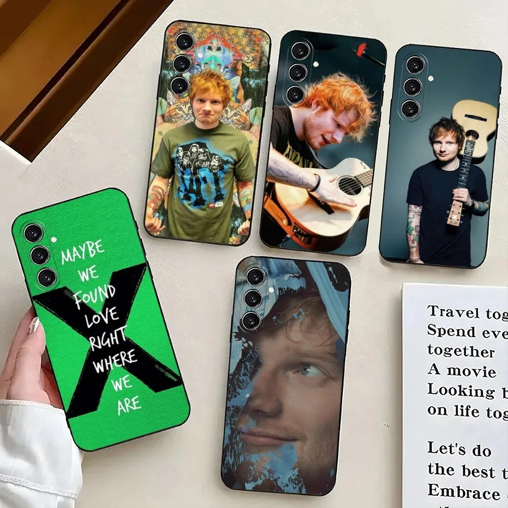 E-Ed S-Sheeran UK Singer  Phone Case For Samsung S24,21,22,23,30,Ultra,S20,Plus,Fe,Lite,Note,10,9,5G Black Soft Cover