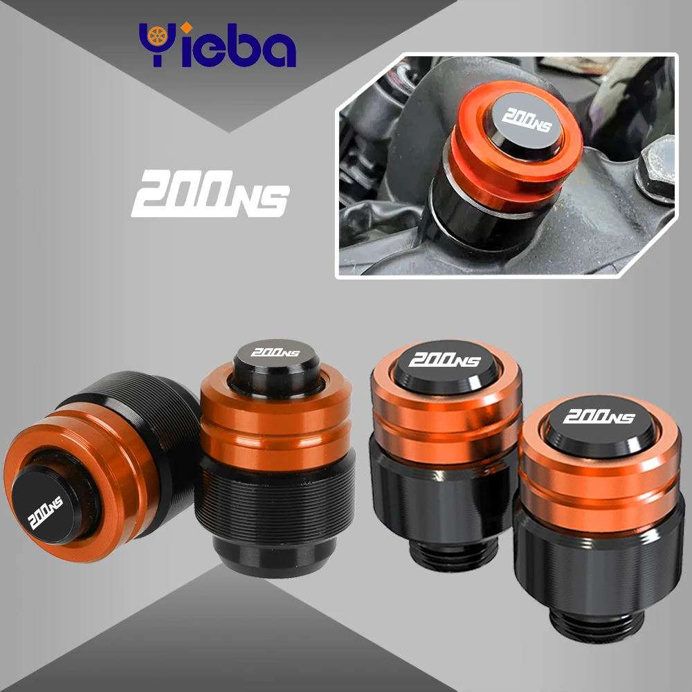 FOR Bajaj PulsaR200NS AllYeaRs 2024-2017 2023 2022 Motorcycle Rearview Mirror Plug Hole Screw Cap&Tire Valve Stem Caps Cover