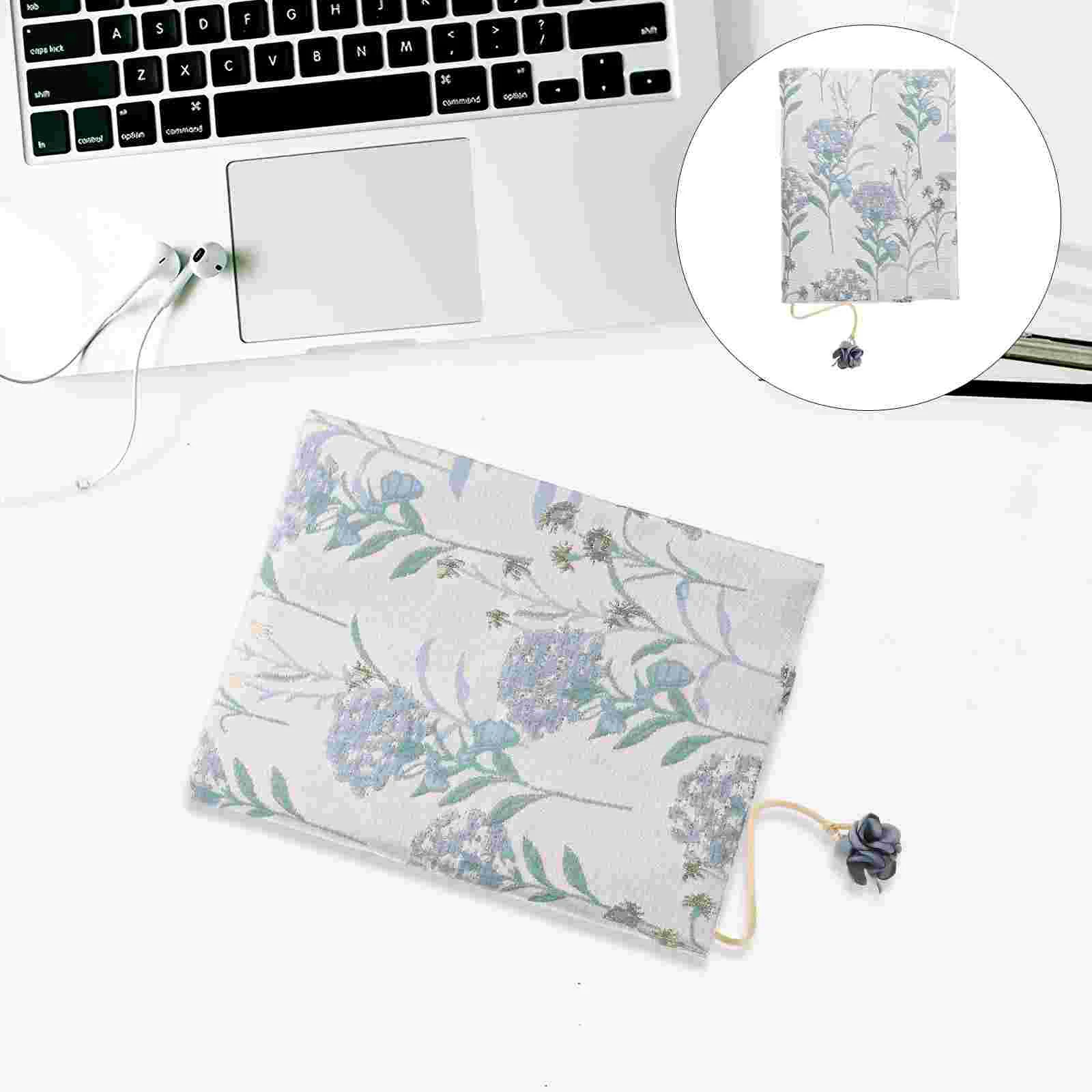 

Book Cover Sleeve Protector Paperback Covers Washable Decorative Books Floral Fabric Soft Flower Cloth Zipper Travel Sleeves