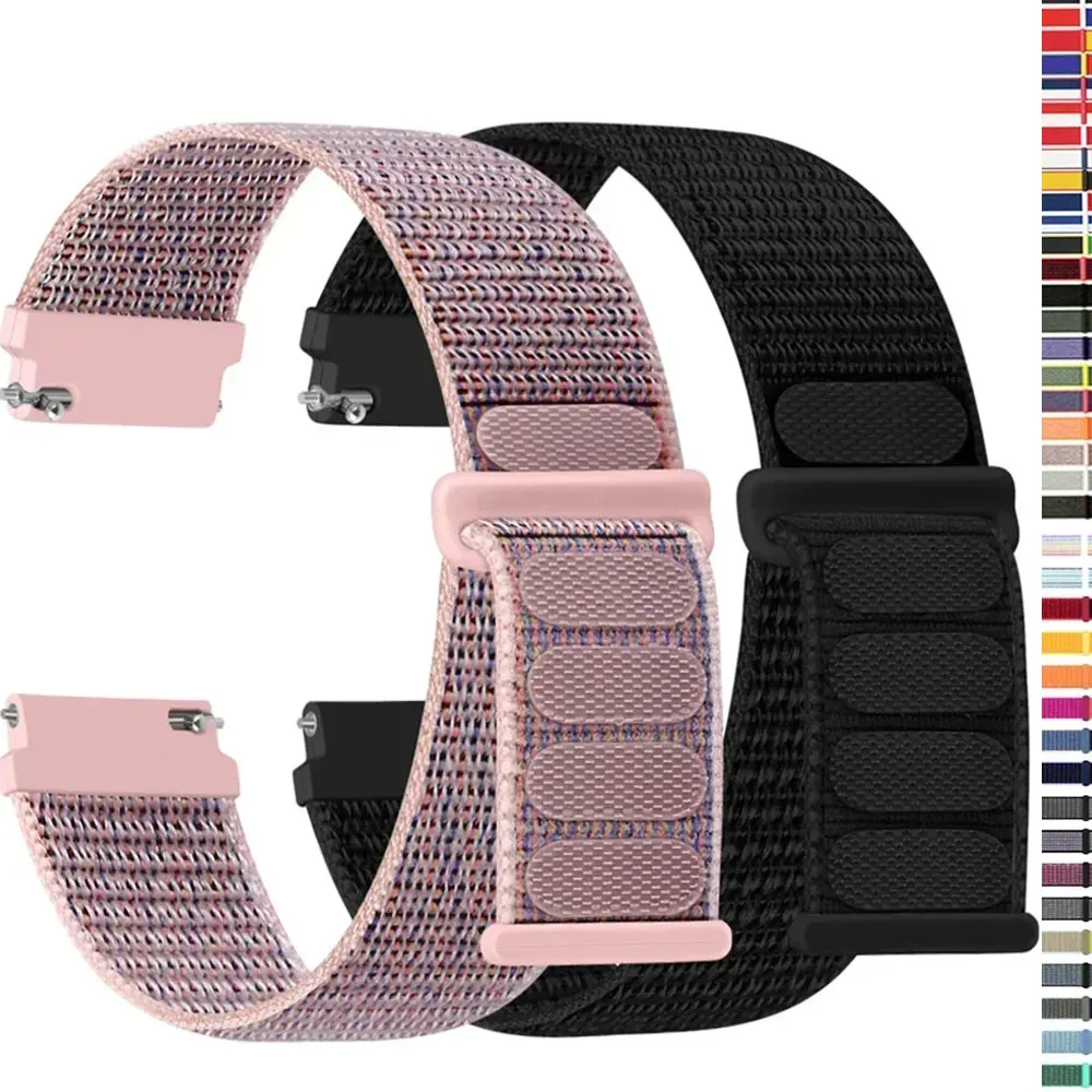 Nylon loop Band For Samsung Galaxy Watch 6/5/pro/4/Classic/active 2 43-47-40-44mm 20mm/22mm sport bracelet huawei gt 2/e/3 strap