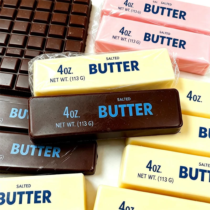 Simulation Chocolate Butter Sensory Toy Soft Thick Slow Rebound Non-toxic Relief Stress Heal Relax ADHD Calming Comfort Toy