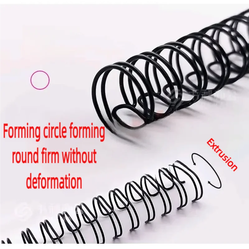 حلقة ربط حديدية 34 فتحة حلقة تجليد حلزونية مزدوجة لفائف 3:1 ملف مزدوج 100 قطعة حزمة واحدة كتب تجليد بحلقة مزدوجة مناسبة لـ