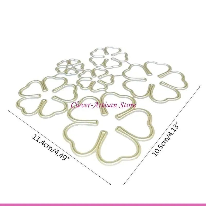 E06B 6pc/Set Bunga Die Cuts Stensil Bunga Bentuk Blade Stensil Dies Diy Wedding Undangan Kartu Membuat Aksesori