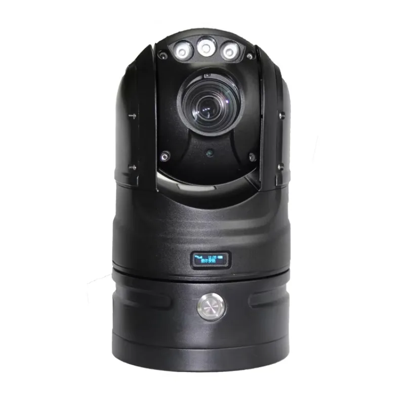 GPS 4G WiFi Wireless Connection Full HD 4MP 33X Optical Zoom Vehicle Mounting Security CCTV PTZ Camera With Battery