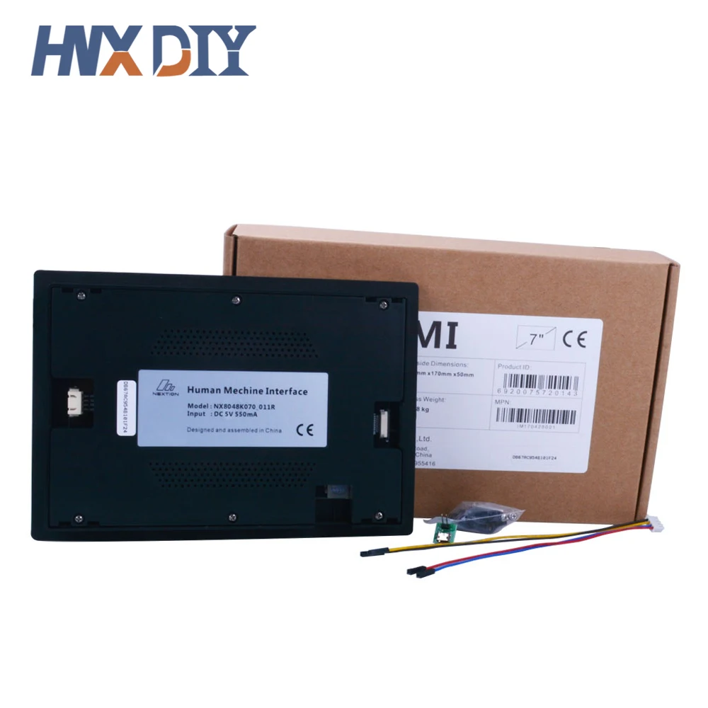 Nextion NX8048K070-011R/011c 7 polegadas completo-cor reforçada display lcd, hmi, tela de toque resistive integrado rtc com habitação