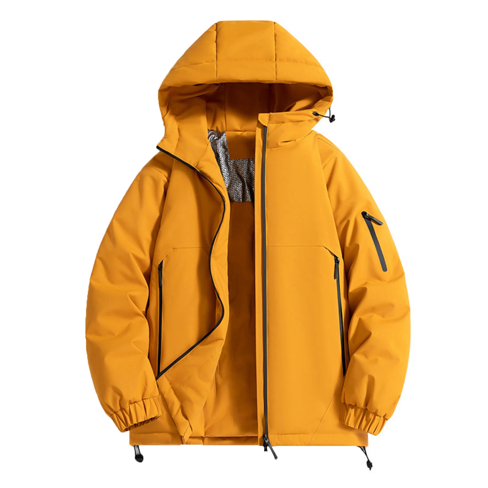 Graphen-Baumwollkleidung, wind- und wasserdicht, dicke und warme Baumwollkleidung mit Kapuze für Outdoor-Wandern und Bergsteigen